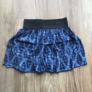 Blue Tribal Skater Skirt